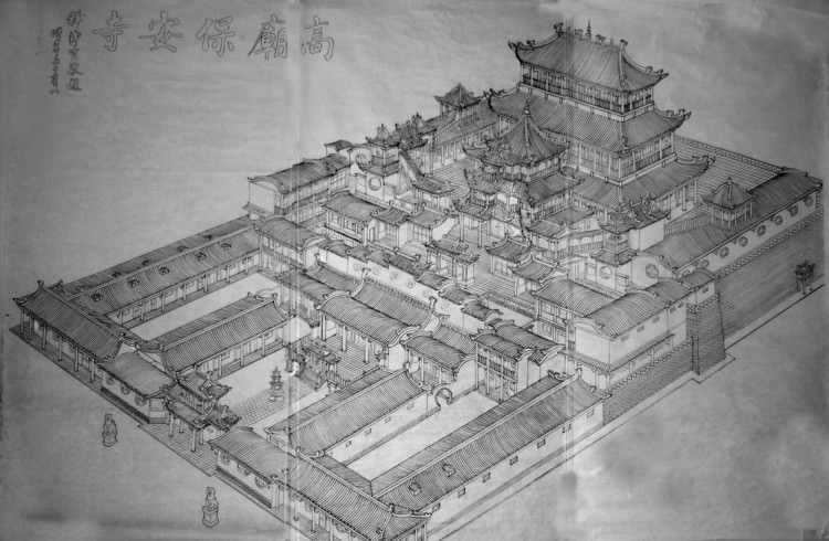傳統寺廟規劃設計及寺院圖紙分析 傳統寺廟規劃設計及寺院圖紙分析