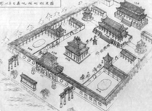 傳統寺廟規劃設計及寺院圖紙分析 傳統寺廟規劃設計及寺院圖紙分析